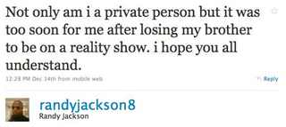 Illustration for article titled Randy Jackson Admits Jackson Family Reality Show Was A Mistake